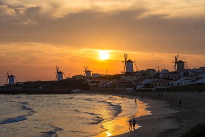 Windmills at Sunset Beach