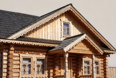 Traditional Wooden Log Cabin
