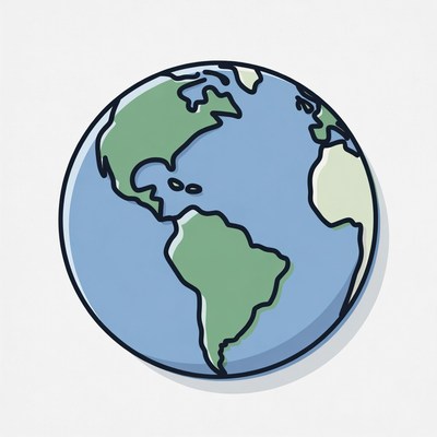Earth Globe Illustration