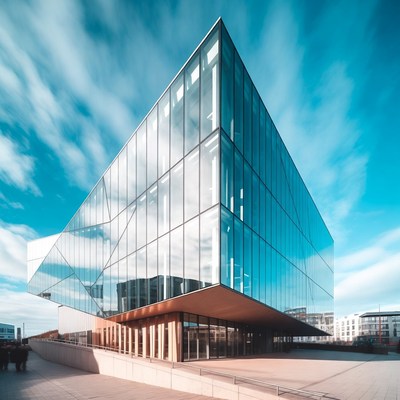 Modern Glass Building Exterior