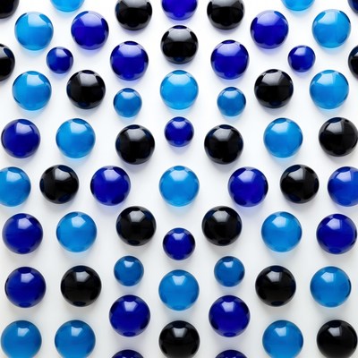 Blue and Black Beads Pattern