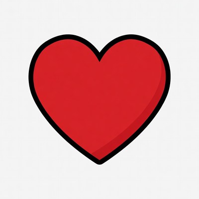 Red heart icon