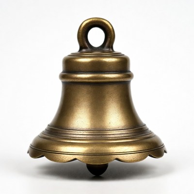 Brass bell with handle