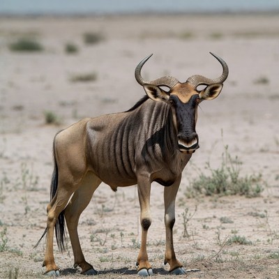 Eland Antelope Standing in Desert