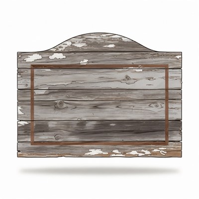 Blank rustic wooden sign