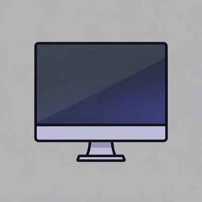 iMac computer illustration