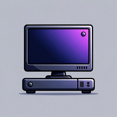 Desktop Computer Illustration
