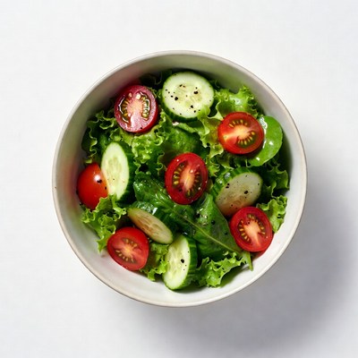 Fresh Tomato Cucumber Salad Bowl