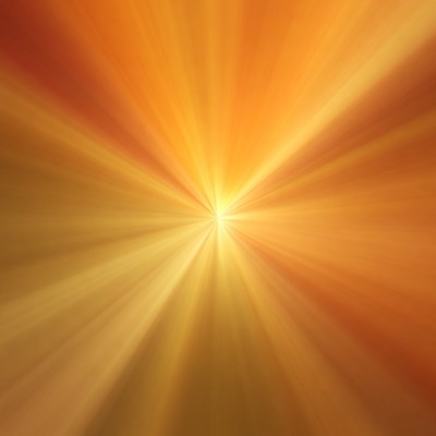 Radiant Orange Sunburst Background