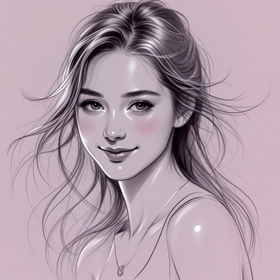 Beautiful Asian woman smiling portrait