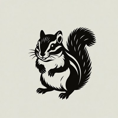 Cute chipmunk illustration