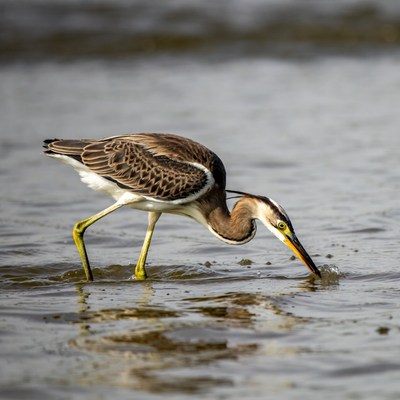 Tricolored Heron foraging in water