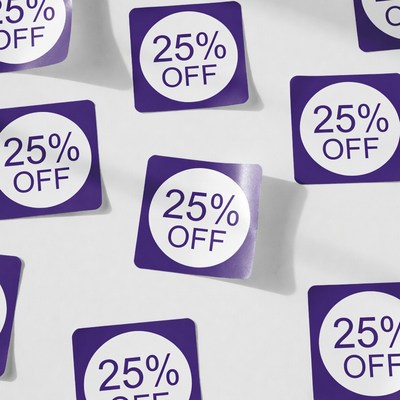 25% Off Purple Stickers