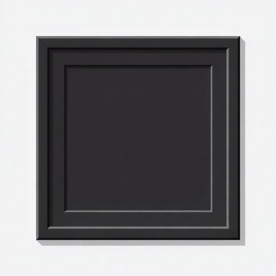 Empty Black Picture Frame