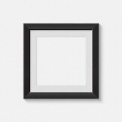 Black Empty Picture Frame