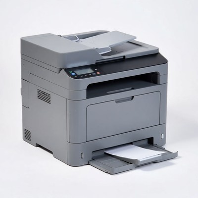 Modern Gray Multifunction Printer