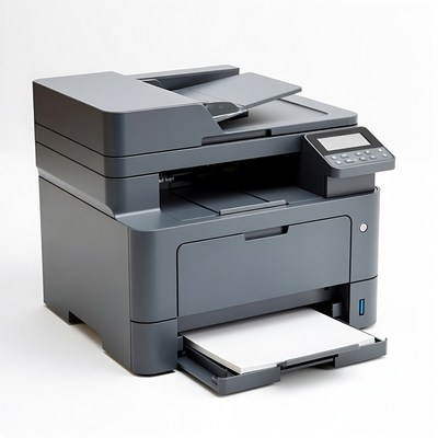 Modern gray multifunction printer