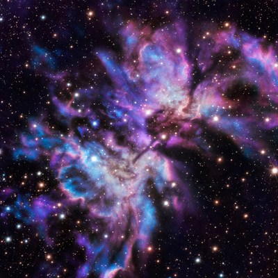 Vibrant Cosmic Nebula in Deep Space