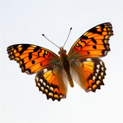 Orange Butterfly with Black Spots