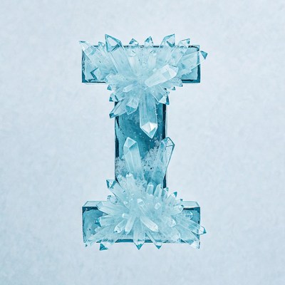 Ice Crystal Letter I