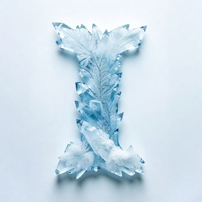 Ice Crystal Letter I
