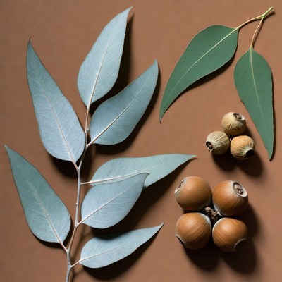 Eucalyptus Leaves and Gumnuts