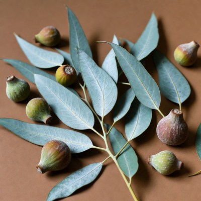 Eucalyptus Leaves and Buds