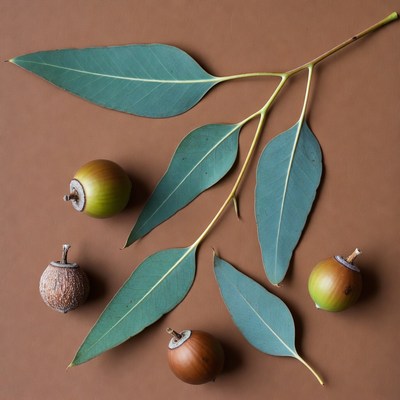 Eucalyptus Leaves and Gumnuts
