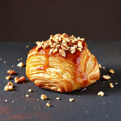 Caramel Walnut Croissant