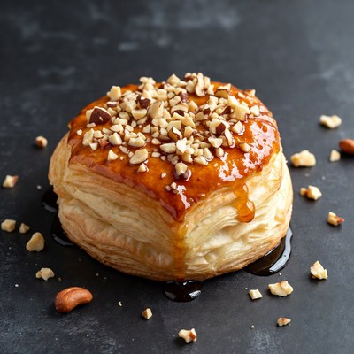 Caramel Nut Puff Pastry