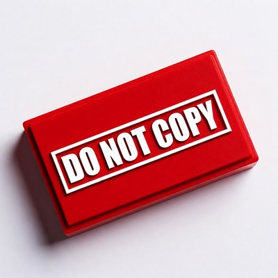 Red Do Not Copy Stamp