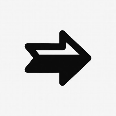 Black right arrow icon