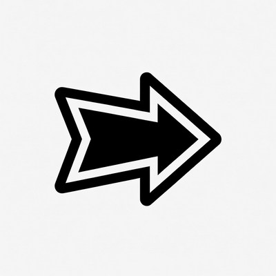 Black right arrow icon