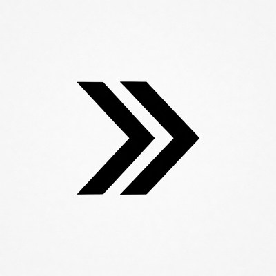 Double Black Arrow Icon