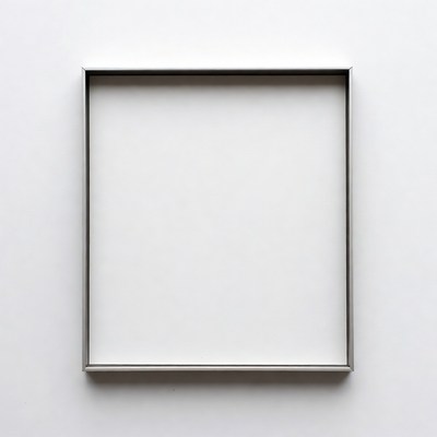 Empty White Picture Frame