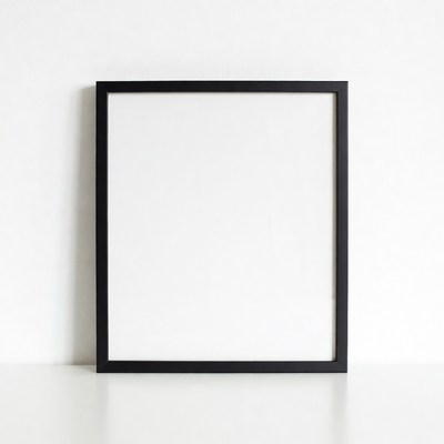 Black Empty Picture Frame