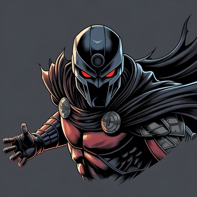 Taskmaster superhero illustration