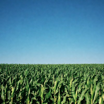 Corn Field Under Blue Sky