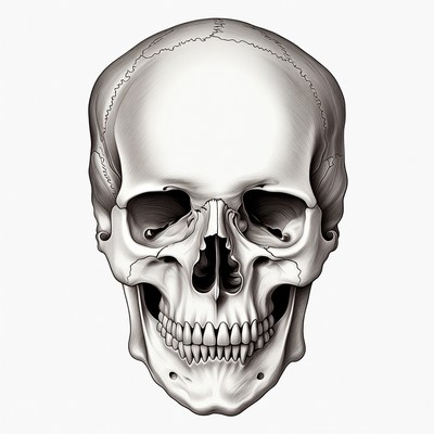 Human Skull Illustration