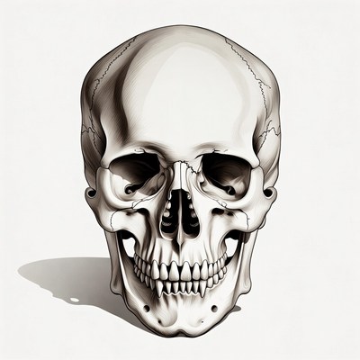 Human Skull Illustration