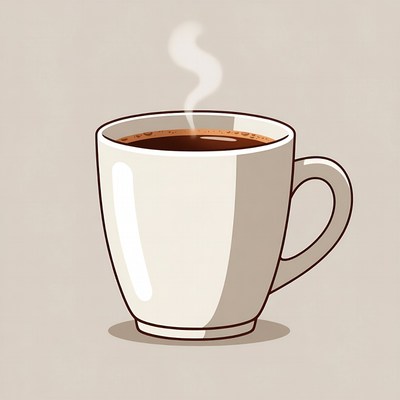 Steaming Hot Coffee Mug