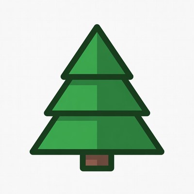 Green Pine Tree Clipart