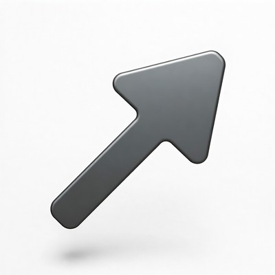 3D Gray Right Arrow Icon