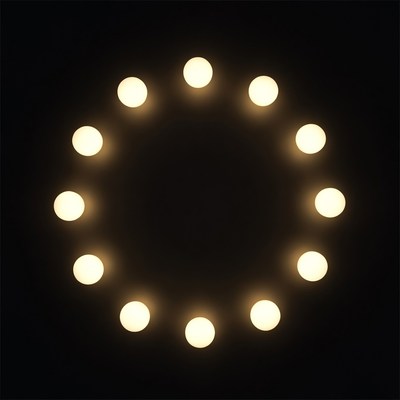 Circle of Bright White Lights
