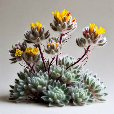 Yellow Kalanchoe Plant Cluster