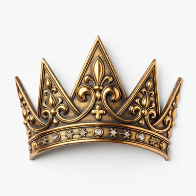 Golden Crown with Fleur-de-lis
