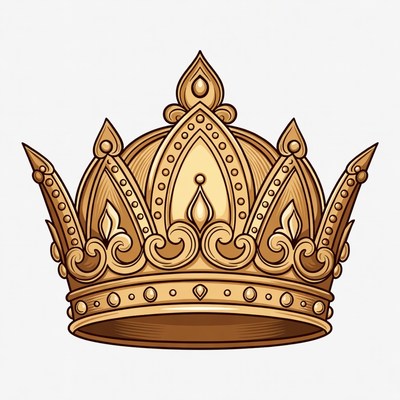 Golden Crown Illustration