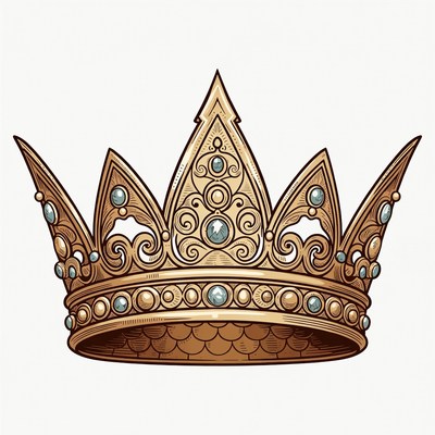 Golden Crown Illustration