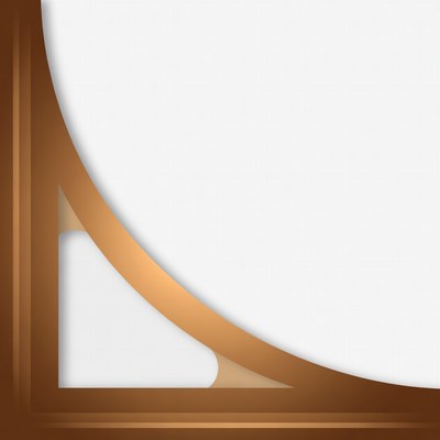 Brown Curved Corner Border