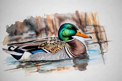 Mallard Duck in Water